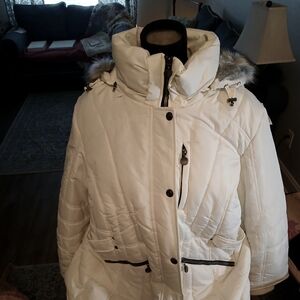 White Bubble coat